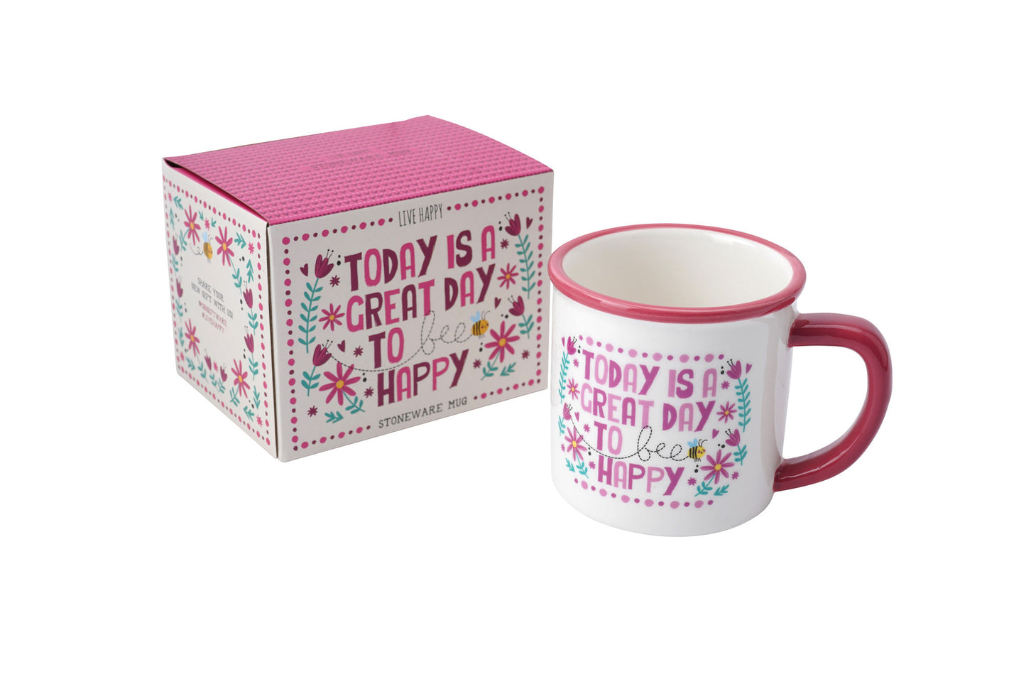 Live Happy 'Today Is A Great Day..' Stoneware Mug