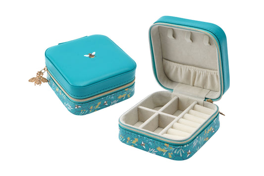 The Beekeeper Square Travel Jewellery Box Case