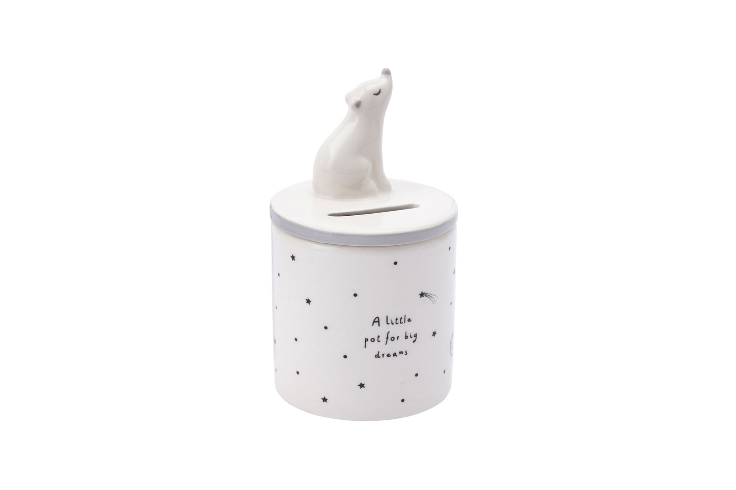 Send With Love Ceramic Bear Money Pot