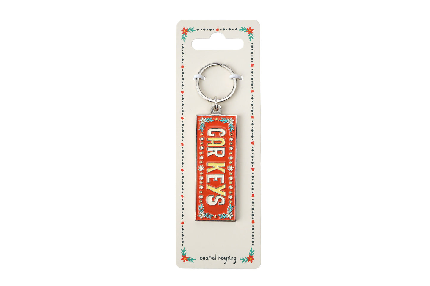 Live Happy 'Car Keys' Enamel Keyring