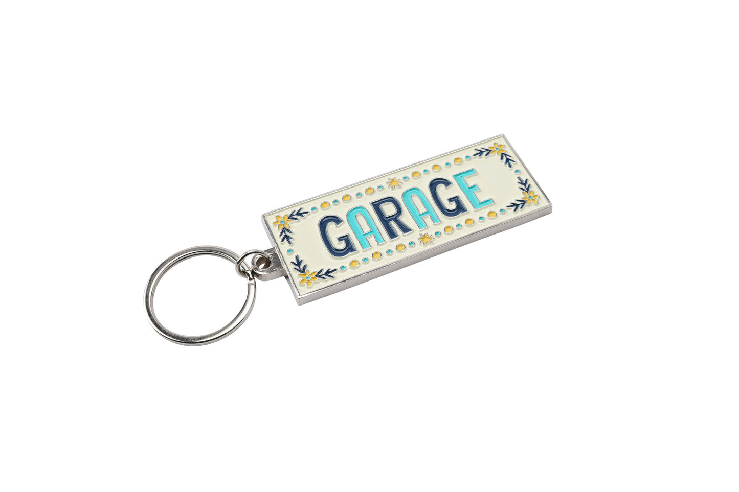 Live Happy 'Garage' Enamel Keyring