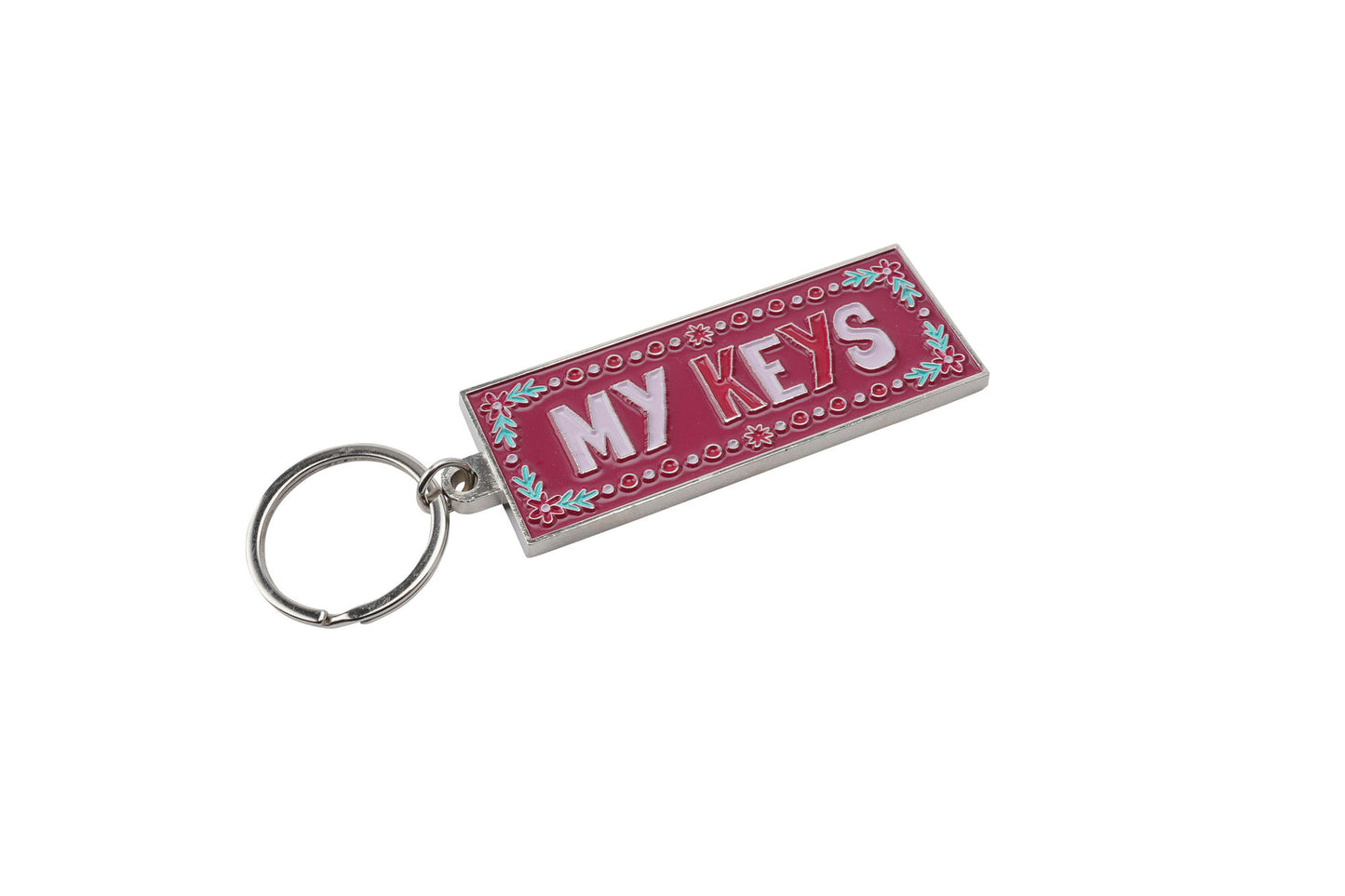 Live Happy 'My Keys' Enamel Keyring