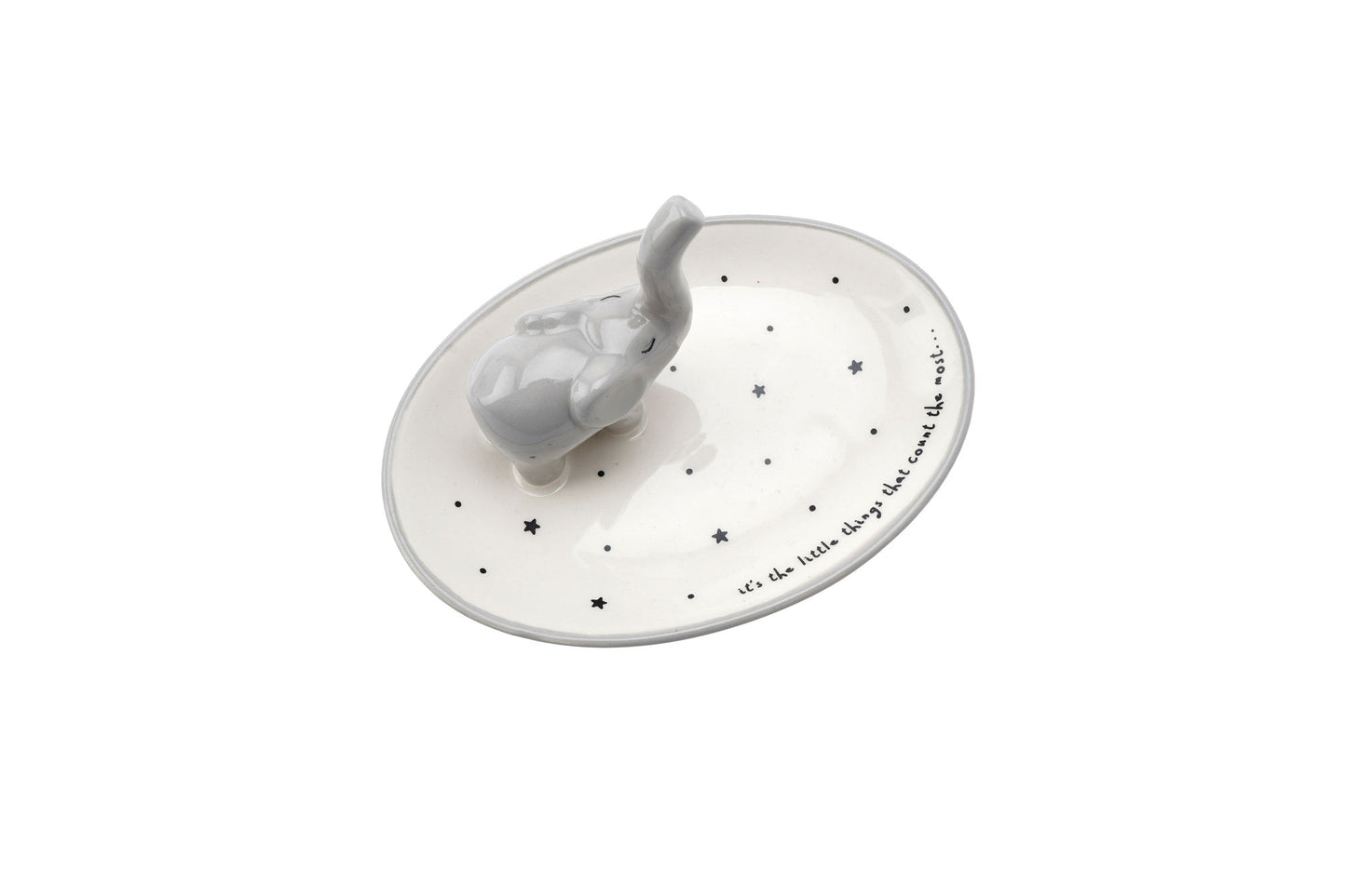 Send With Love Elephant Ring Holder Trinket Dish