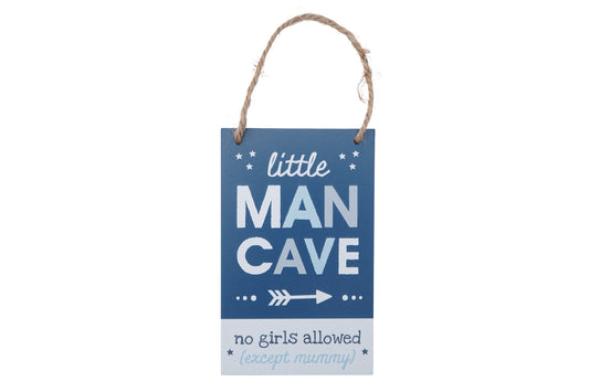 Little Tribe 'Little Man Cave' Hanging Sign