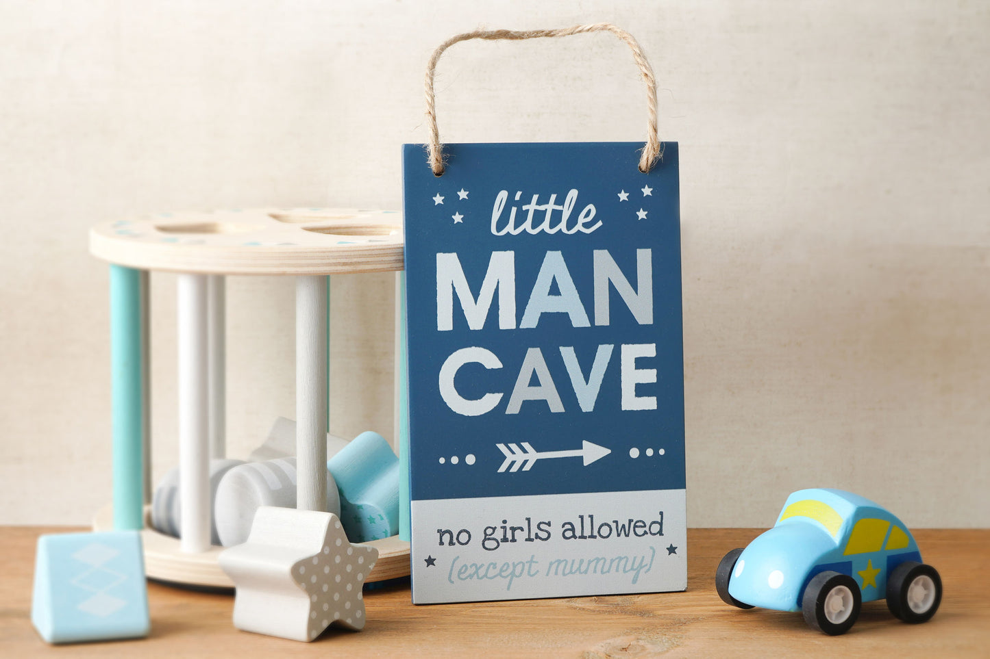 Little Tribe 'Little Man Cave' Hanging Sign