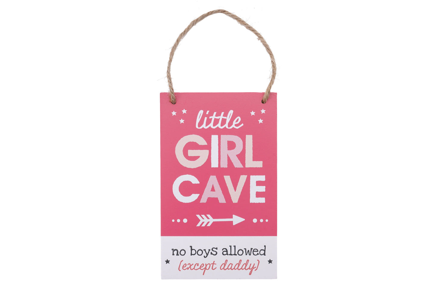 Little Tribe 'Little Girl Cave' Hanging Sign