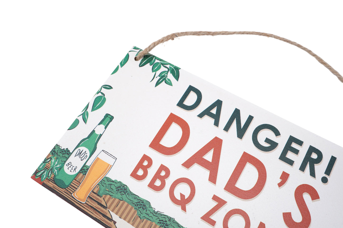 The Potting Shed 'Dad's BBQ Zone' Hanging Sign