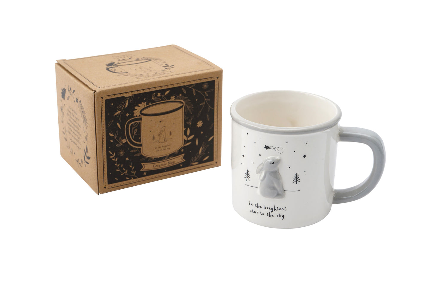 Send With Love Stargazing Hare Ceramic Mug