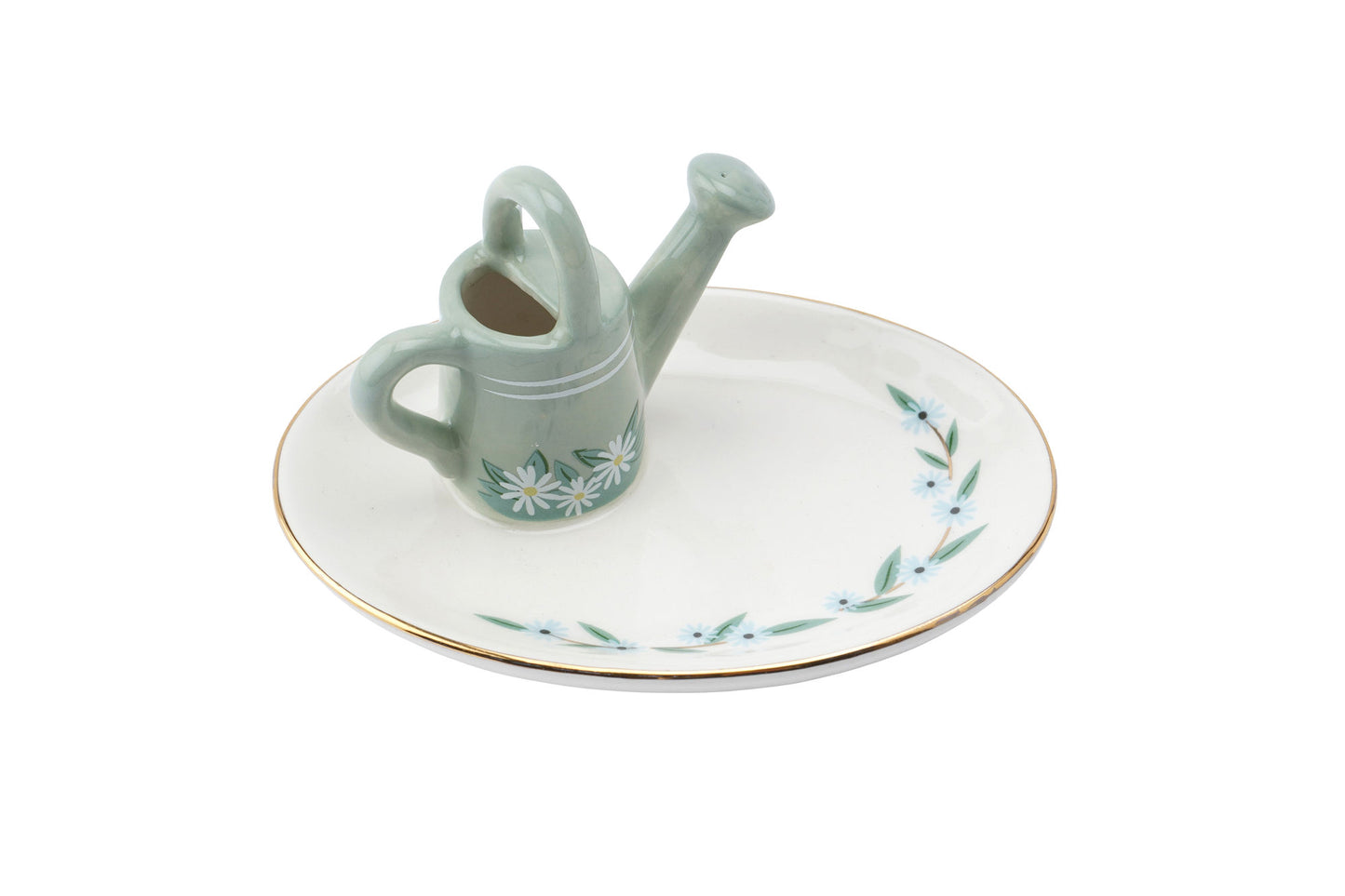 The Flower Market Watering Can Ring Holder Dish