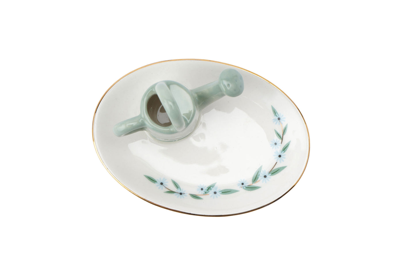 The Flower Market Watering Can Ring Holder Dish