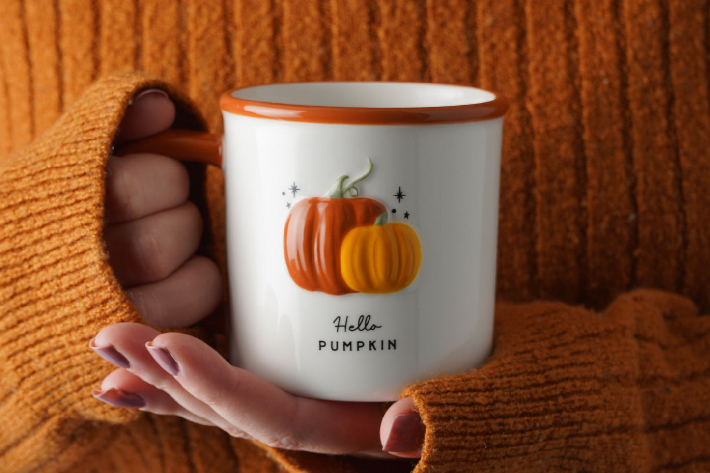 Snuggle Season 'Hello Pumpkin' Stoneware Mug