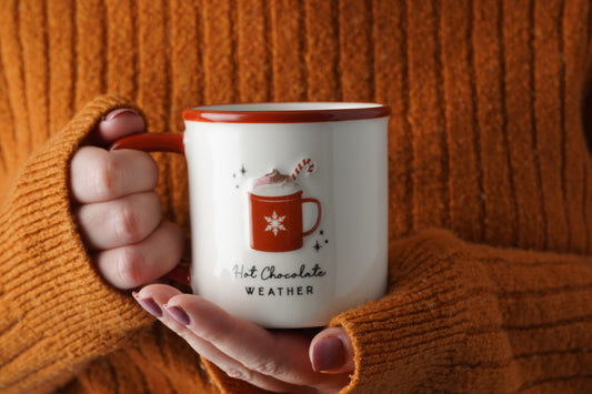 Snuggle Season 'Hot Chocolate' Stoneware Mug