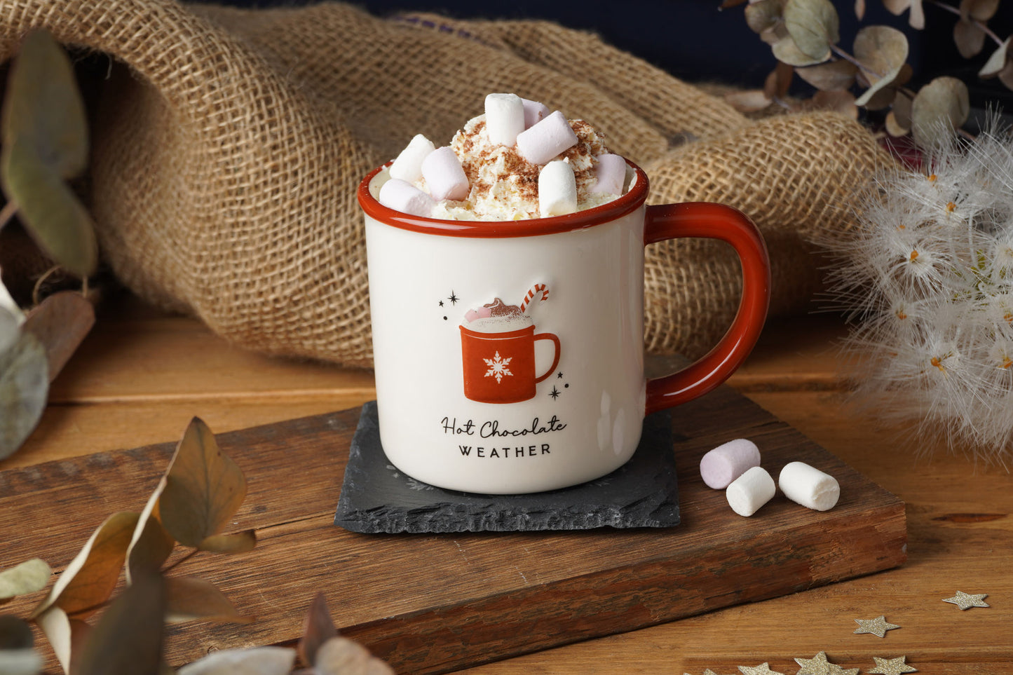 Snuggle Season 'Hot Chocolate' Stoneware Mug