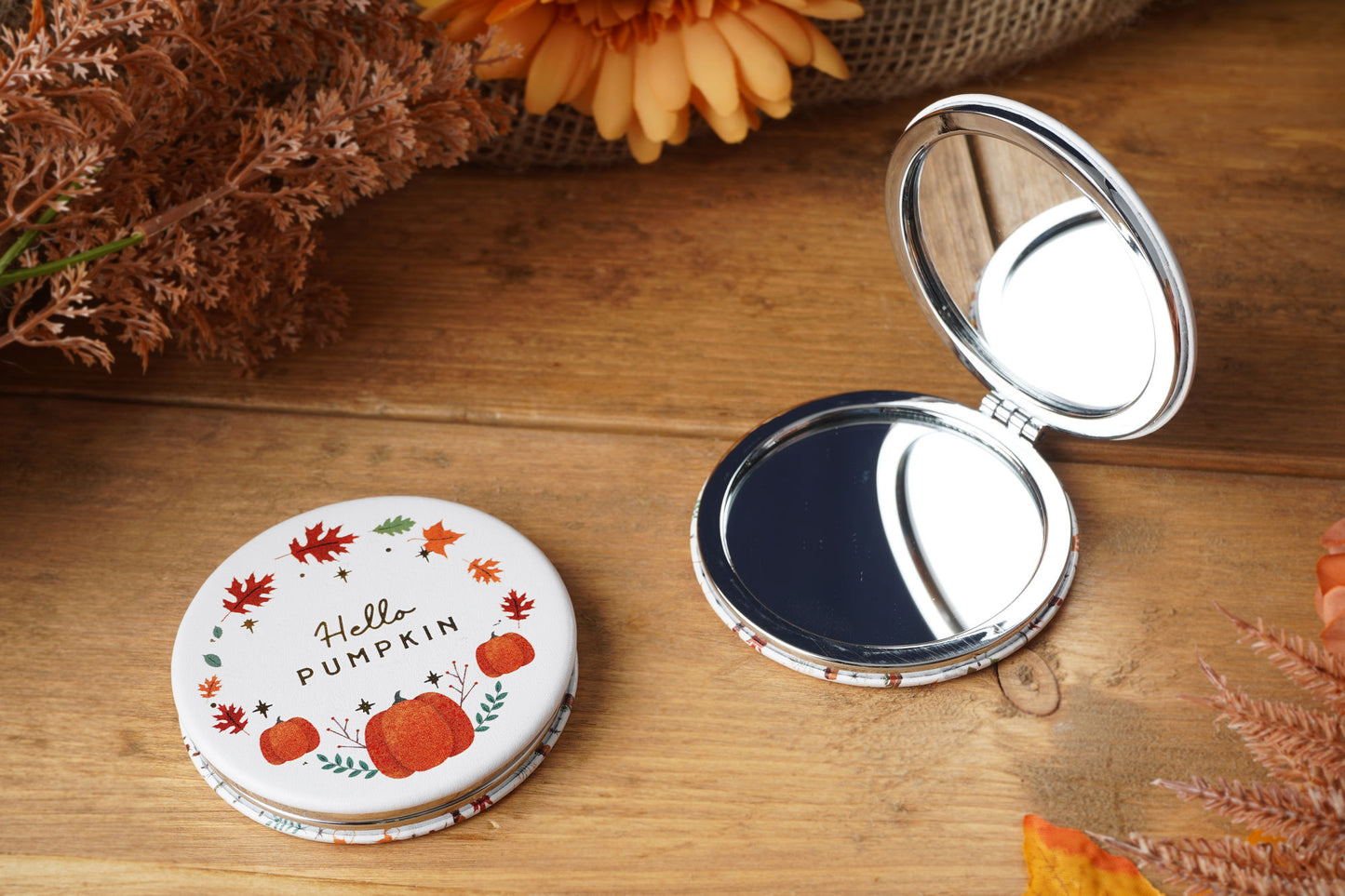 Snuggle Season 'Hello Pumpkin' Compact Mirror