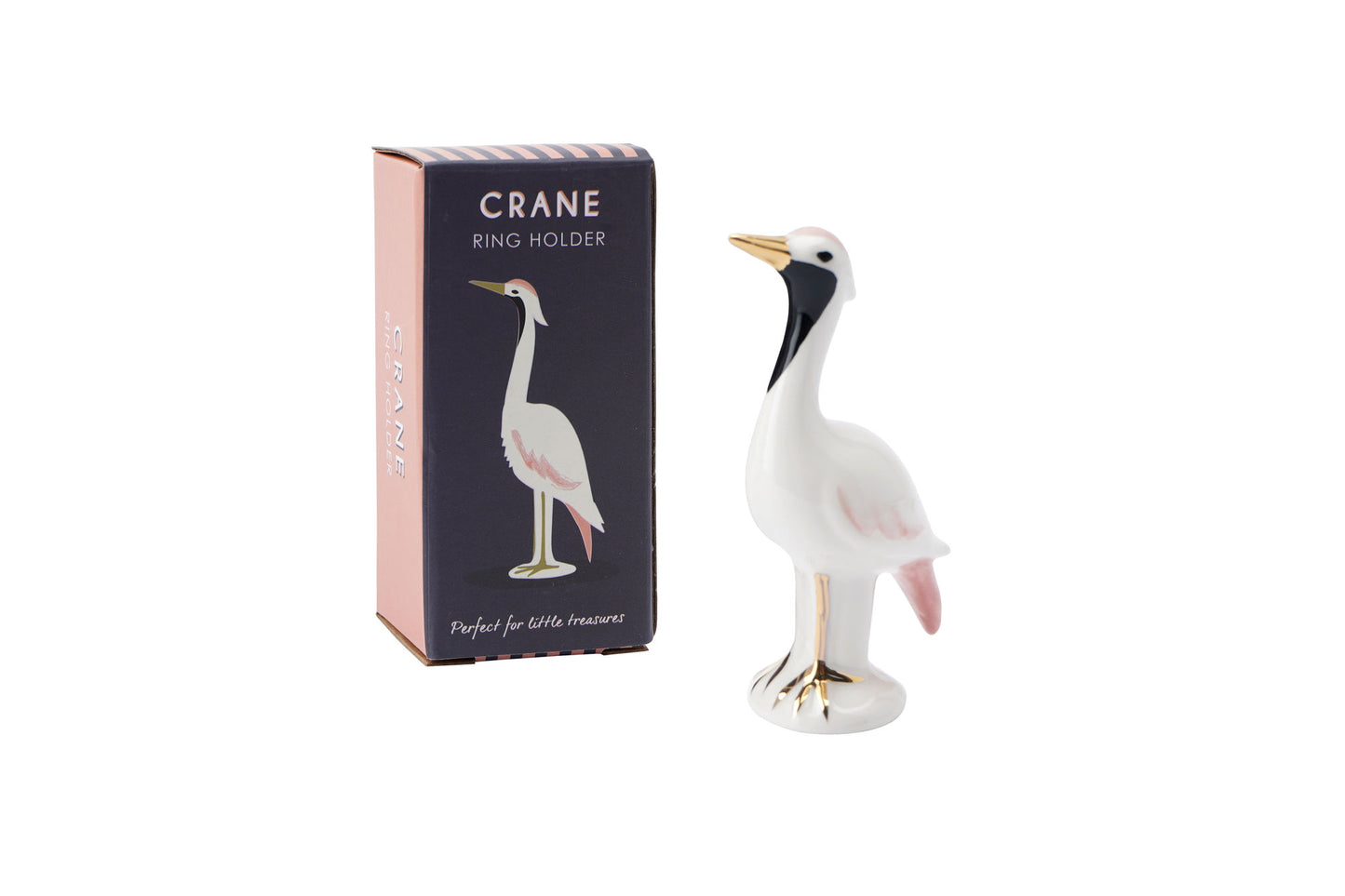 Ceramic Crane Ring Holder