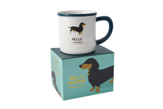 Top Dog 'Hello Sausage' Ceramic Mug