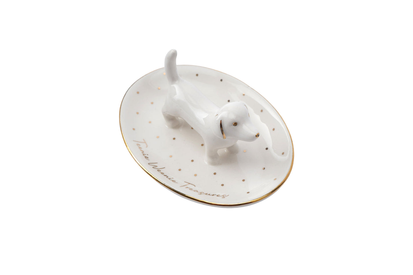 Top Dog 'Teenie Weenie...' Dachshund Ring Dish