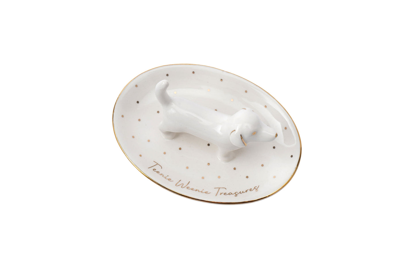 Top Dog 'Teenie Weenie...' Dachshund Ring Dish