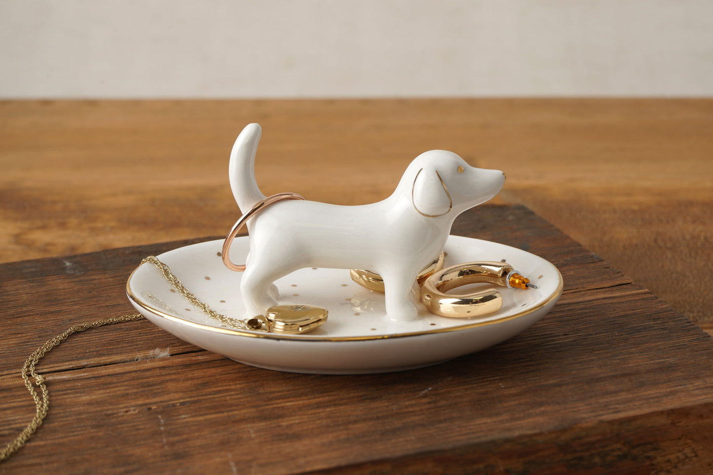 Top Dog 'Teenie Weenie...' Dachshund Ring Dish