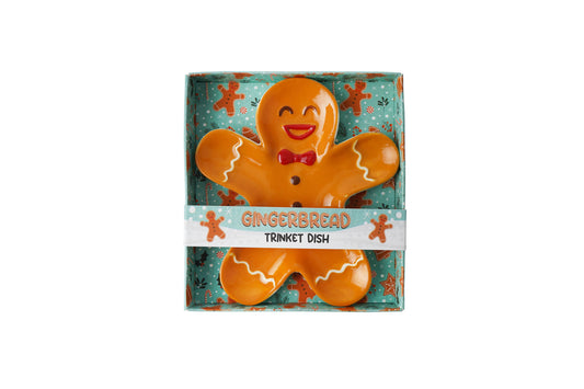 Christmas Gingerbread Man Trinket Dish