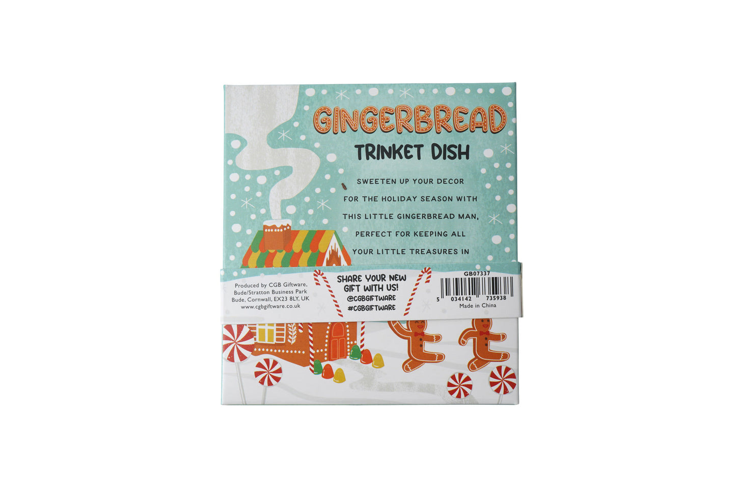 Christmas Gingerbread Man Trinket Dish