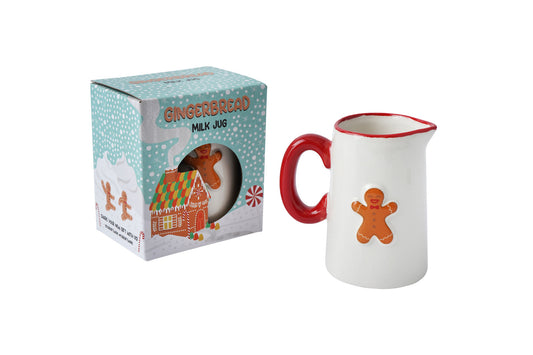 Christmas Gingerbread Man Milk Jug