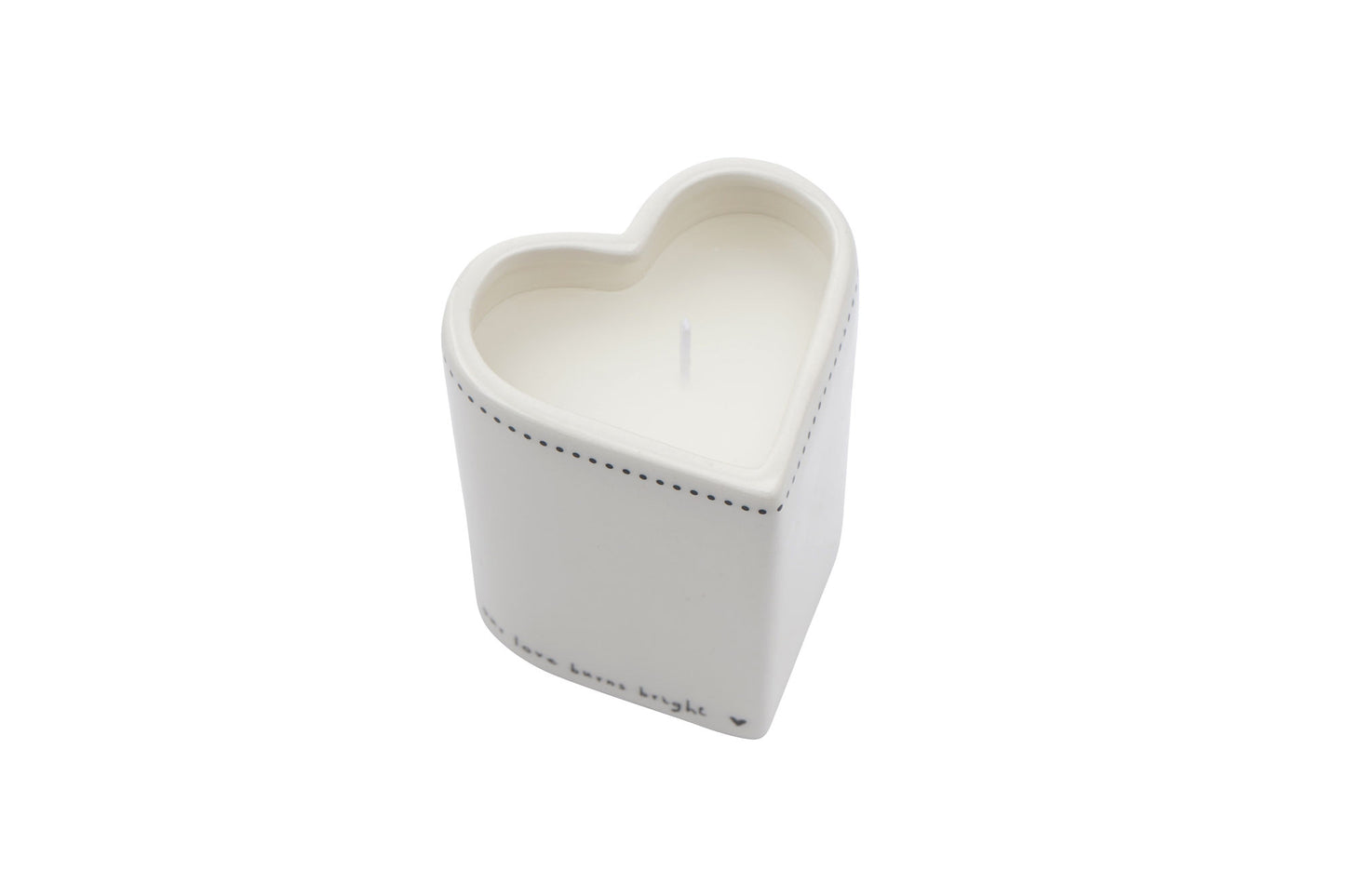 Send With Love Heart Shaped Vanilla Candle