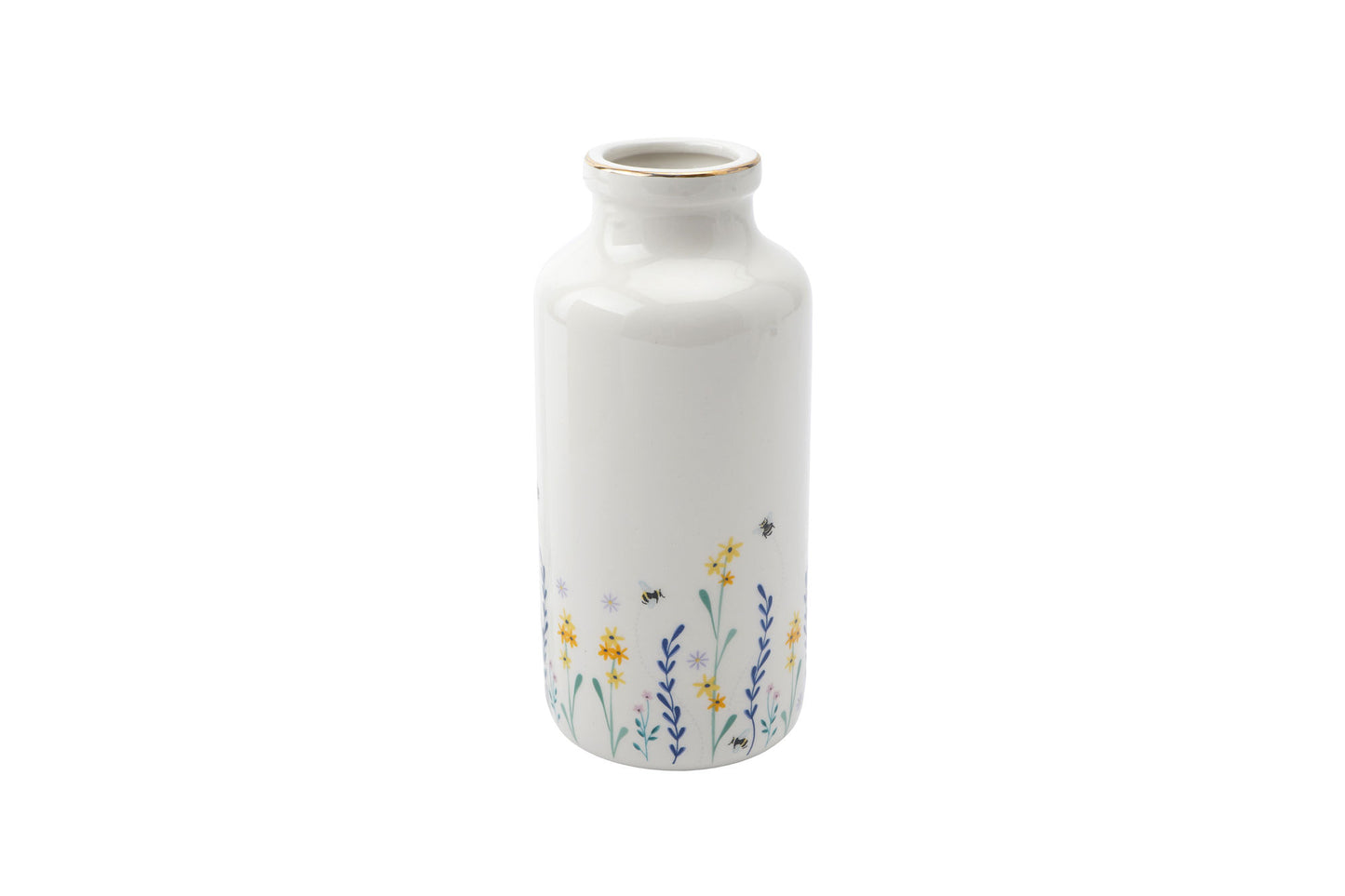 The Beekeeper Floral Ceramic Bottle Vase