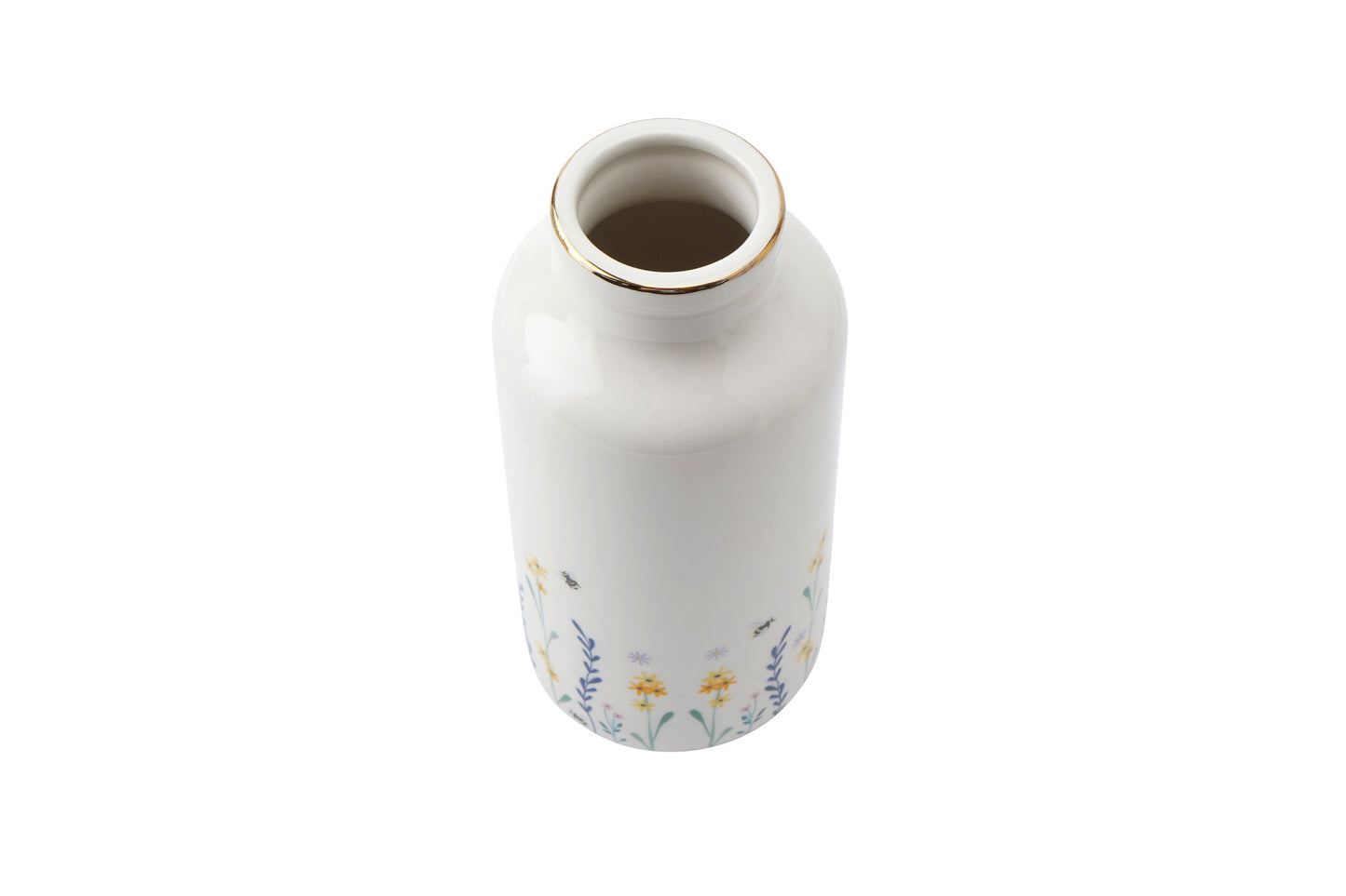 The Beekeeper Floral Ceramic Bottle Vase