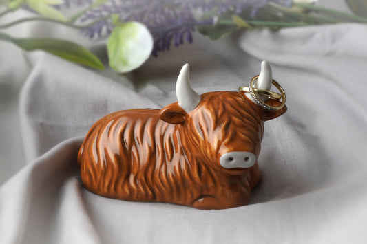 Bramble Farm Highland Cow Ring Holder