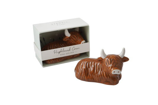 Bramble Farm Highland Cow Ring Holder