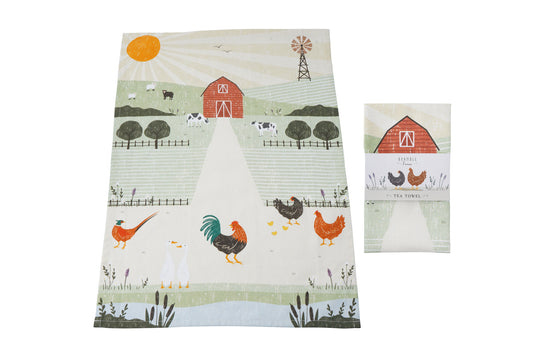 Bramble Farm Farmyard Tea Towel