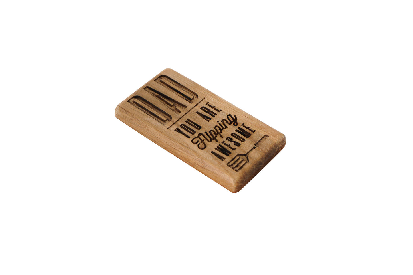 Loft 'Dad You Are...' Oak Rectangular Magnet