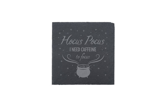 'Hocus Pocus' Square Slate Coaster