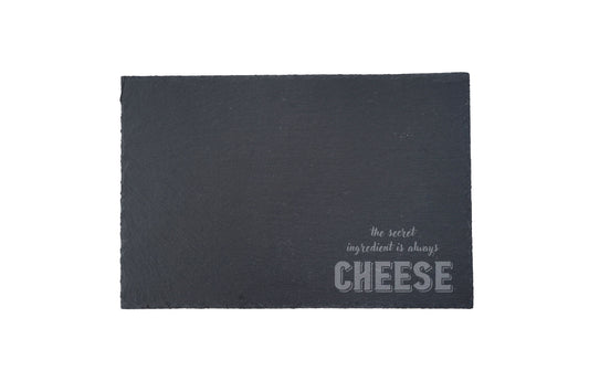 'The Secret...' Rectangular Slate Cheese Board