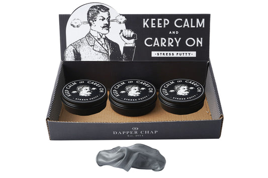 Dapper Chap 6 Stress Putty Tins In Display