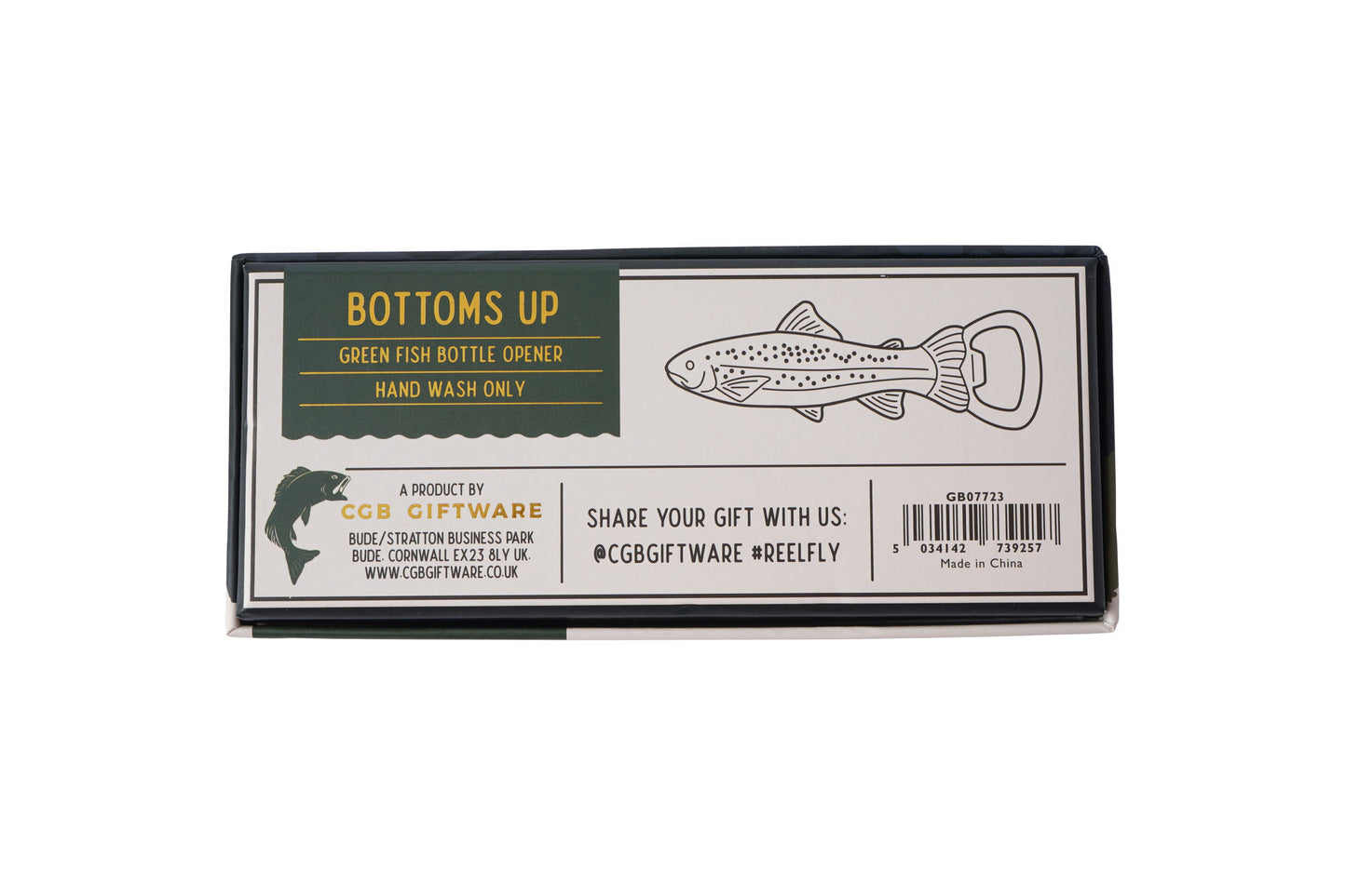 Reel Fly Fishing Co. Green Fish Bottle Opener