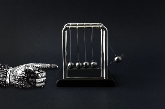 Dapper Chap Newton's Cradle In Display