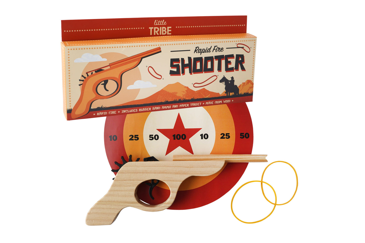 Little Tribe Wooden Rubber Band Gun