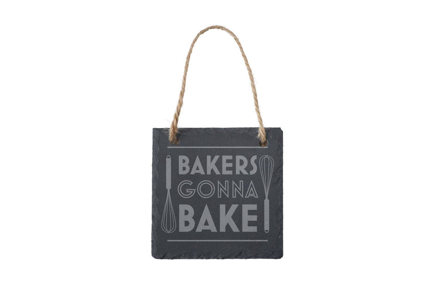 'Bakers Gonna Bake' Square Slate Hanger