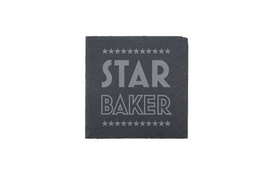 'Star Baker' Square Slate Coaster