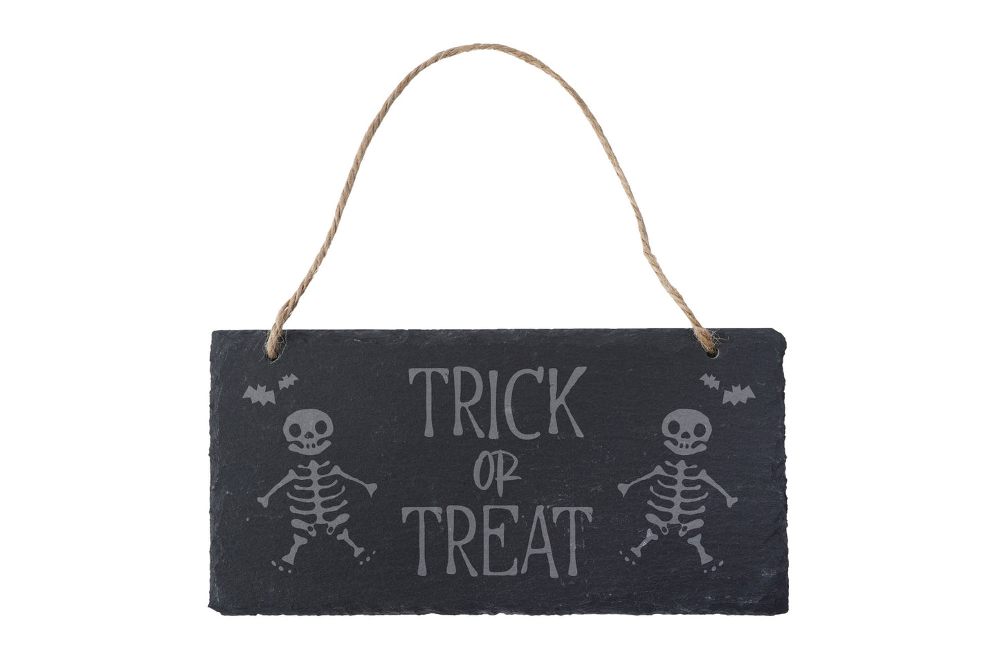 'Trick Or Treat' Hanging Slate Sign