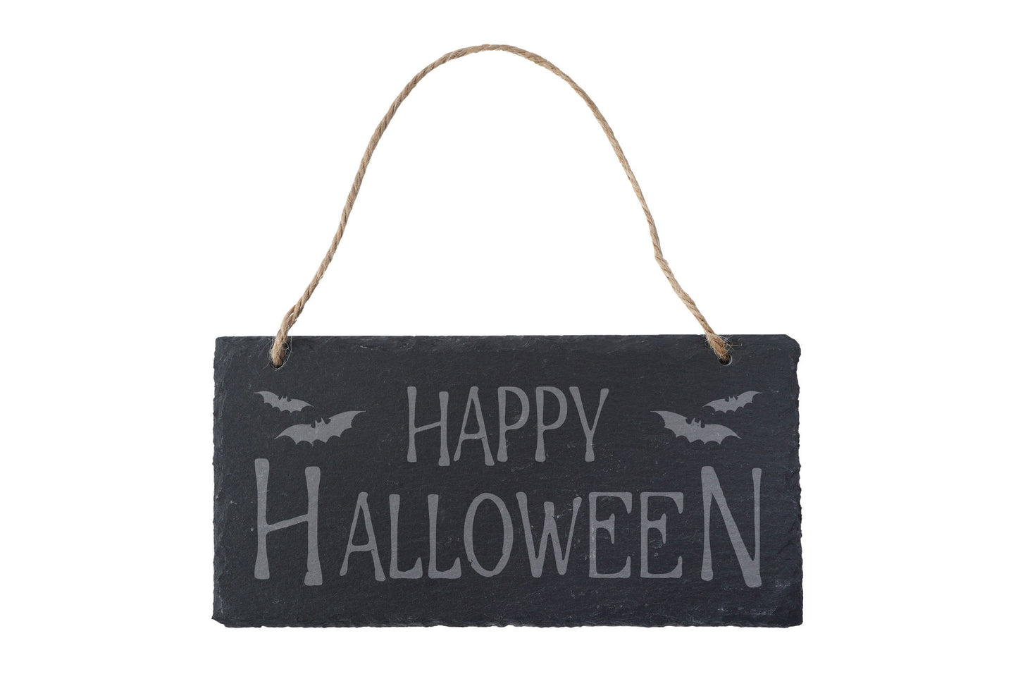 'Happy Halloween' Hanging Slate Sign