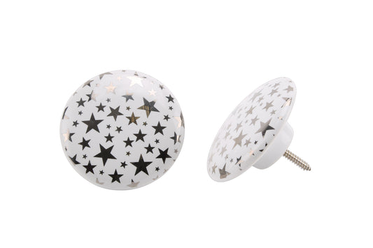 Set of 2 | Silver Star Large Drawer Pulls • Cabinet Pull • Drawer Knob • DIY Upcycle • Gifts for Home • Home Improvement • Rennovations