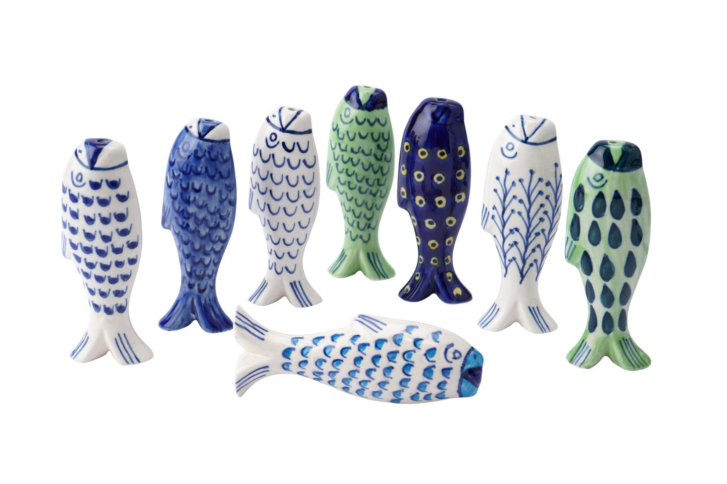 1 x Fish Nautical Ceramic Light Pull | Cord Pull | Bathroom Lighting Blinds Curtains Ceilings Fans | Colour Selected at Random Unless Picked