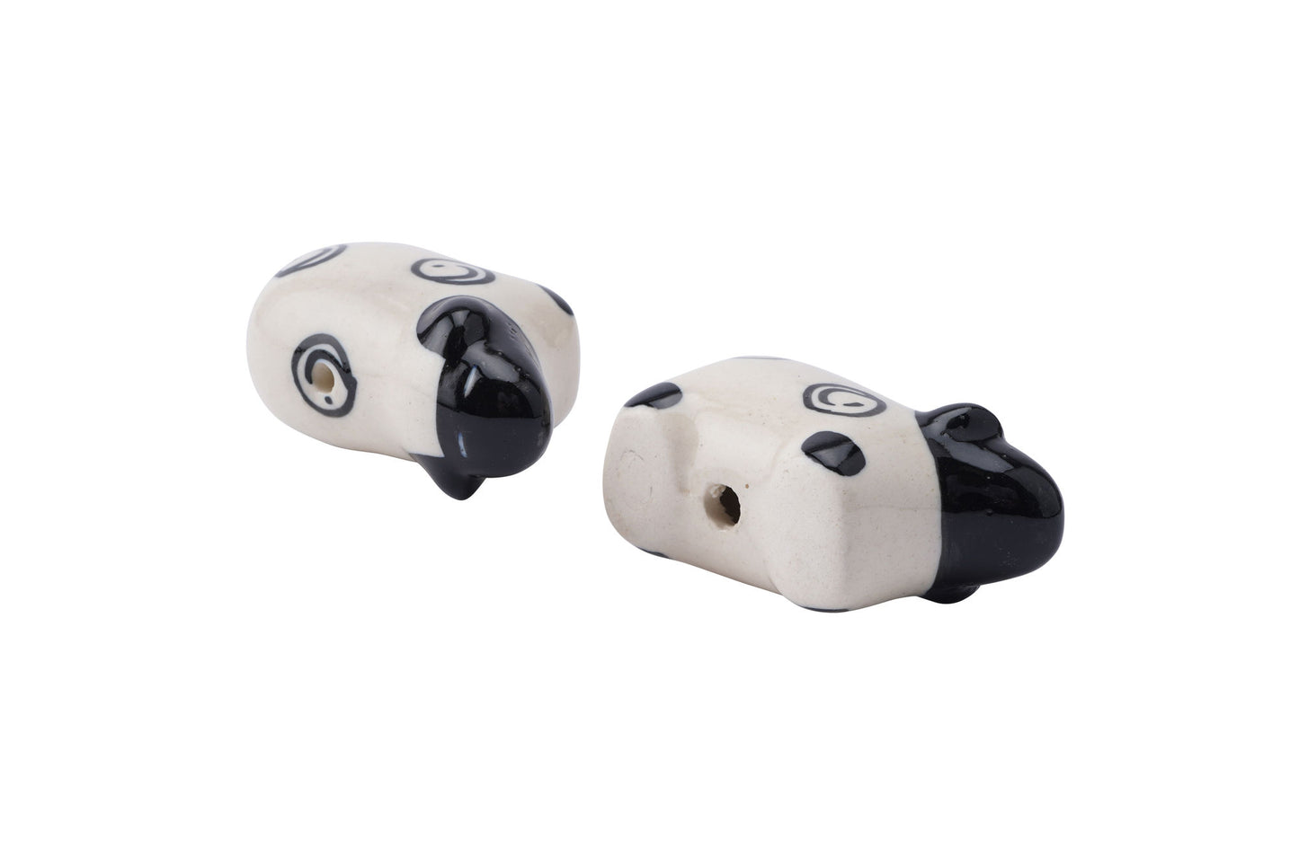 Black & White Sheep Ceramic Light Pull