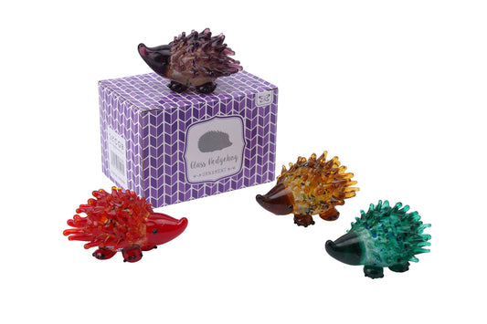 Assorted Glass Hedgehogs